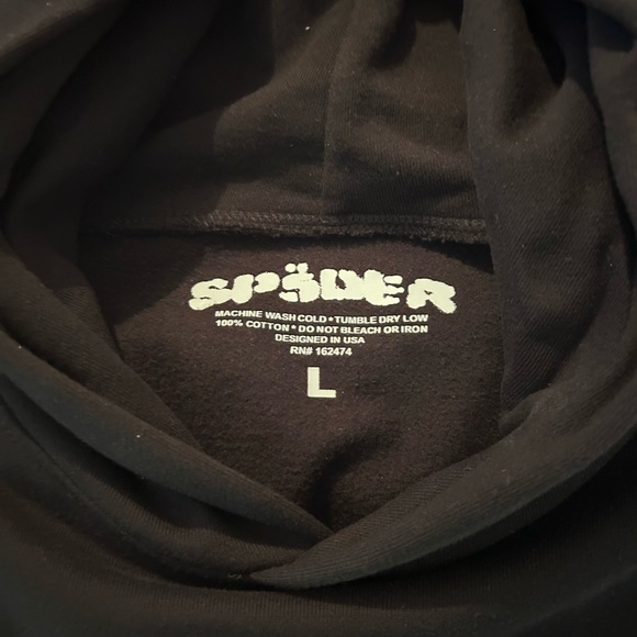 SP5DER "BLACK RHINESTONE" HOODIE - Picture 4 of 4
